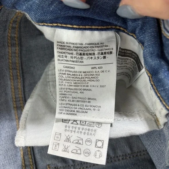 Levi Strauss 712 Slim Jeans Women Blue Denim Medium Wash Size 31 #863 - Picture 6 of 7